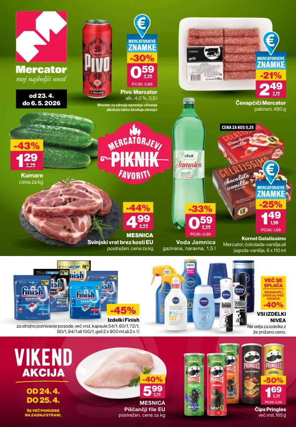 Mercator Slovenija — Mercator Slovenija - Redni katalog od 23. 4. do 5. 6. 2026