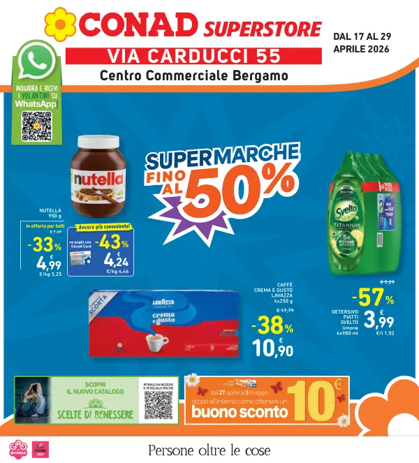 Conad — Conad - Super Marche Fino Al 50% - Bergamo Carducci