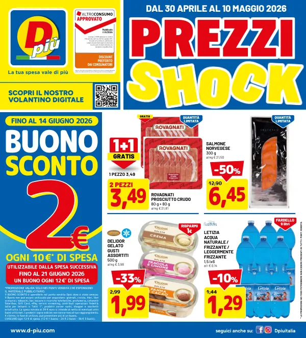 D più — DPiu - PREZZI SHOCK