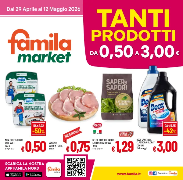 Famila — Famila - Tanti Prodotti Da 0,50 A 3,00 €
