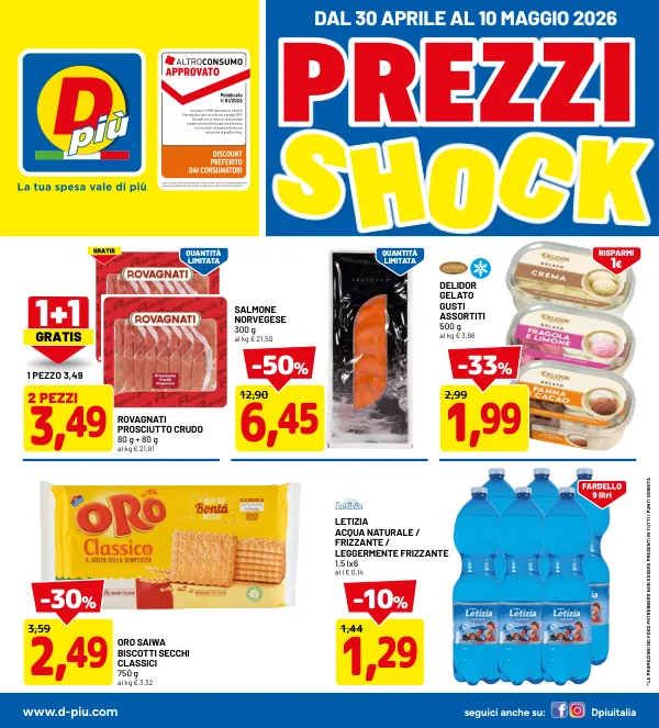 D più — DPiu - PREZZI SHOCK