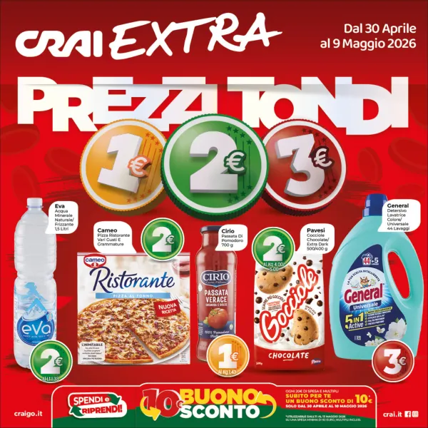 CRAI — Prezzi Tondi 1€ 2€ 3€