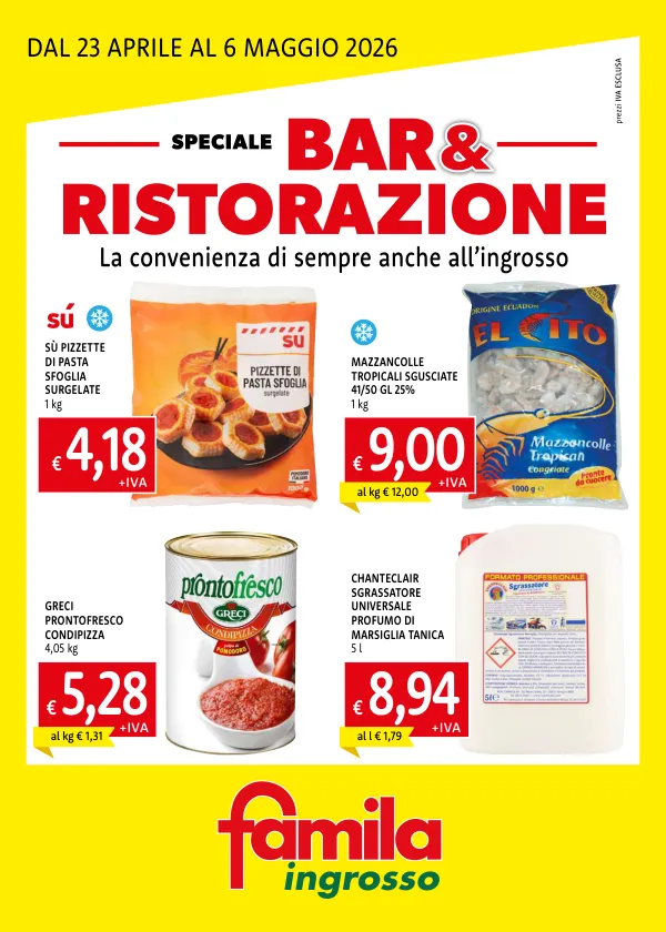 Famila — Famila - Speciale Bar & Ristorazione
