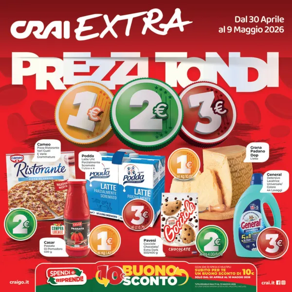 CRAI — Prezzi Tondi 1€ 2€ 3€