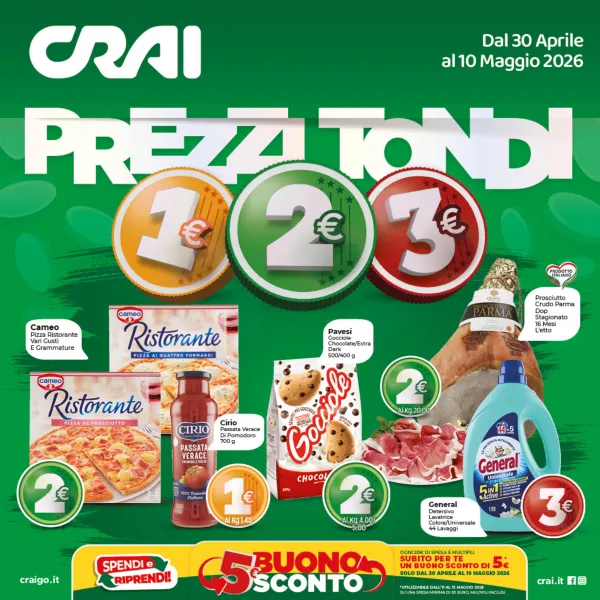 CRAI — Prezzi tondi!