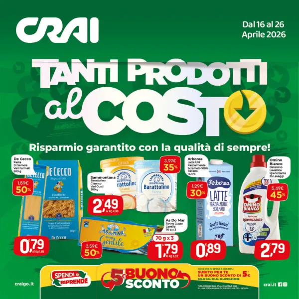 CRAI — Tutto A 1€ 2€ 3€