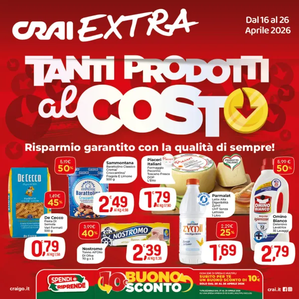 CRAI — Tanti prodotti al costo!