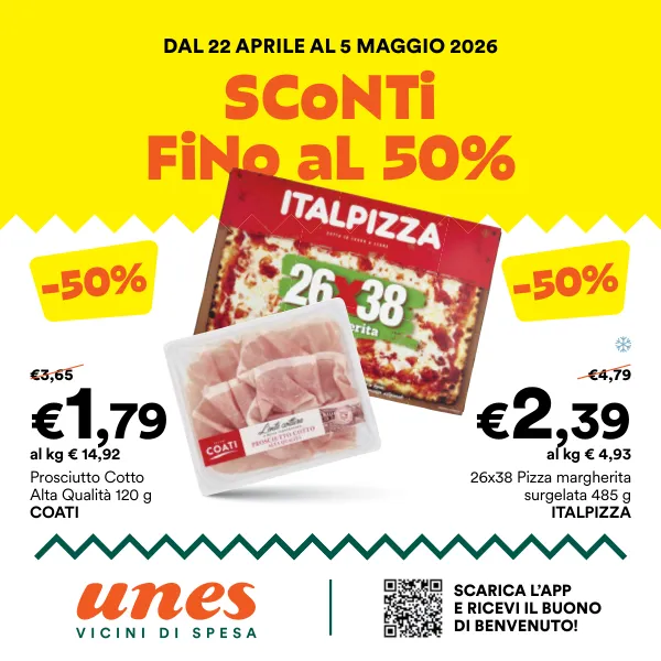 Unes — Unes - Volantino 22/04 - 05/05