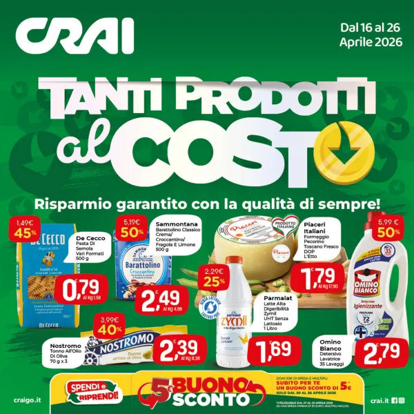 CRAI — Tanti prodotti al costo!