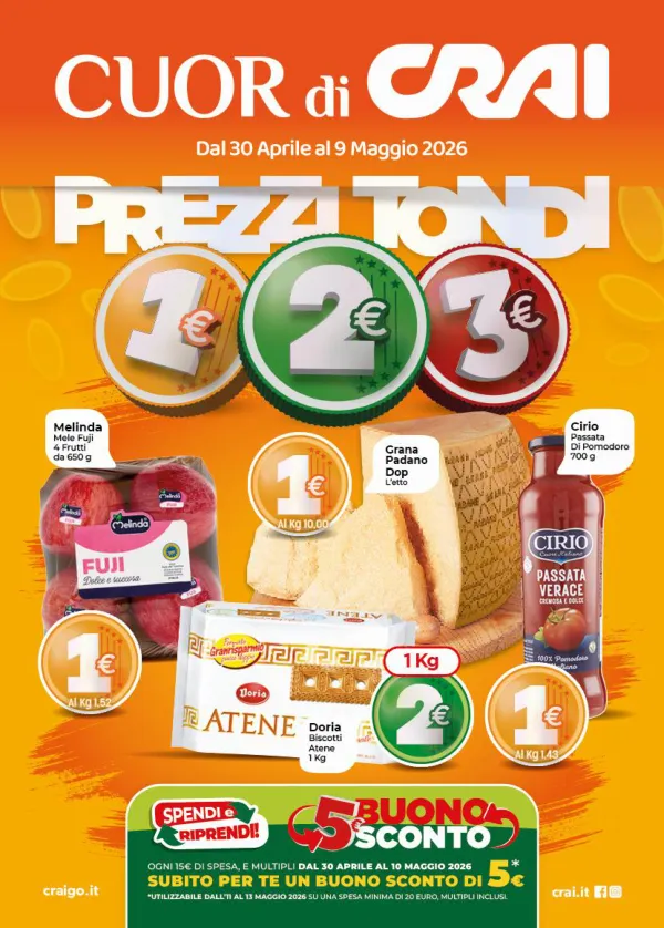 CRAI — Tutto A 1€ 2€ 3€
