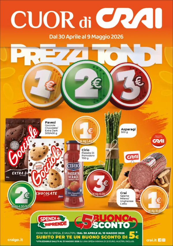CRAI — Prezzi Tondi 1€ 2€ 3€